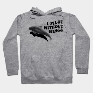 Pilot Whale Funny Whale Scuba Diving Deep Sea Creatures Cetaceans Fun Scuba Diver Hoodie